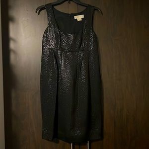 NWT michael by Michael Kors black metallic mini dress